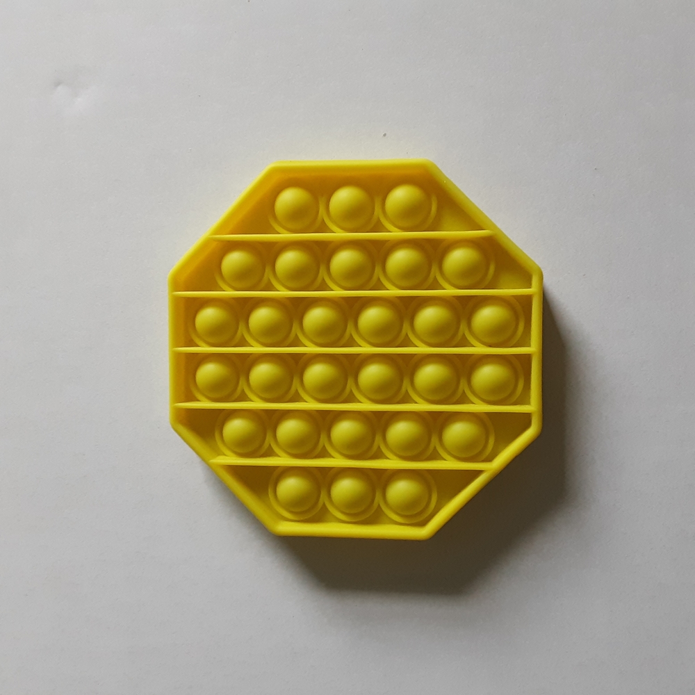 *FREE* Pop It Fidget Toy - Yellow Octagon NWOT
